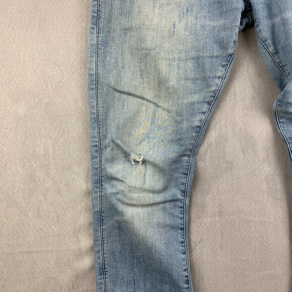 G Star Mens Pants 35 Blue Distressed Jeans 3301 Deconstructed Super Slim 35x32 - Picture 4 of 16